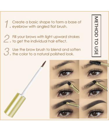Waterproof Semi-Permanent Eyebrow Gel - 48 Hour Wear Natural Finish & Brush Included (03# Blonde) | International Shipping - Buy Online on GoSupps.com