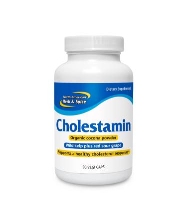NORTH AMERICAN HERB & SPICE Cholestamin - 90 Capsules - Supports Healthy Cholesterol - Super Strength P73 Oreganol Oil with Kelp Resveratrol & Garlic - Non-GMO - 45 Servings