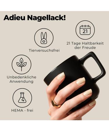 Original Miss Sophie Nail Foils - 24 Ultra-Thin Caf au Lait Nail Polish Strips for Finger & Toenails - Compatible with Natural Acrylic Gel & Shellac Nails - International Shipping Available - Buy Online on GoSupps.com