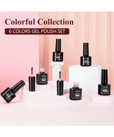 LKEE Nail Gel Polish- Pastel Nail Polishes Set 36 Colors Nail Polish Set UV Gel Polishes DIY Manicure Kit Crystal Clear color - Buy Online on GoSupps.com