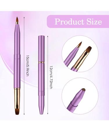 3 Pieces Lip Brush Double Retractable Lip Brush Lip Brush Applicator Dual Ended Makeup Brush Lipstick Brush for Women Girls - Buy Online on GoSupps.com
