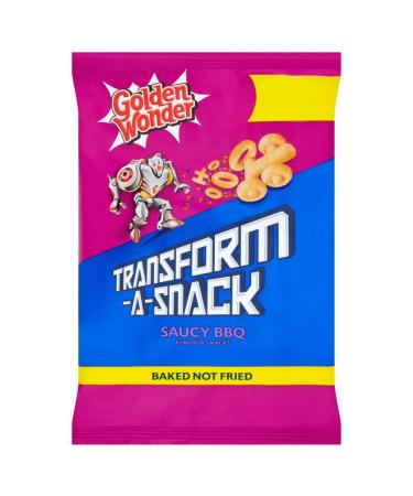 Golden Wonder Transform-A-Snack Saucy BBQ Flavour Snacks 80g-Food Barbecue 1 count (Pack of 1)