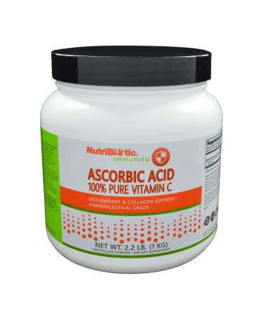 NutriBiotic Immunity Ascorbic Acid 100% Pure Vitamin C Crystalline Powder 2.2 lb (1 kg)