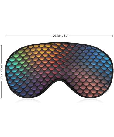 LynaRei Colorful Dragon Scales Sleeping Mask - Adjustable Strap, Soft Eye Cover - Buy Online on GoSupps.com