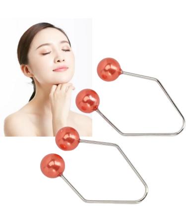 Dimple Maker for Cheek 2 Pair Portable Facial Dimple Trainer for Cheeks Develop Face Cheeks Easy to Wear Comfort Improve Smile Dimple Maker Balls Tool Women Girls (Red) - Buy Online on GoSupps.com