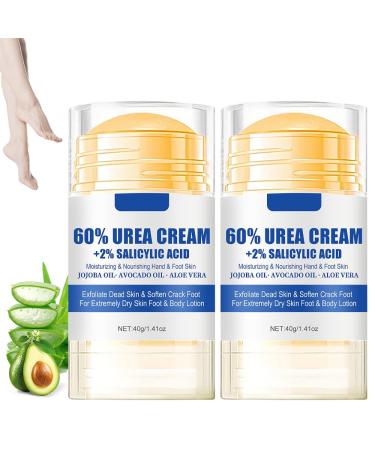 Vmxlso Foot cream Urea 60 2 pieces cream for cracked heels dry cracked feet moisturizer for dry heels and feet