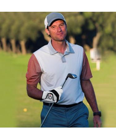 Lovmead Golf Gloves for Men - All Weather Leather Cabretta - 5 Piece Set - Left/Right Hand Comfort Fit - Sizes S to XL - Buy Online on GoSupps.com