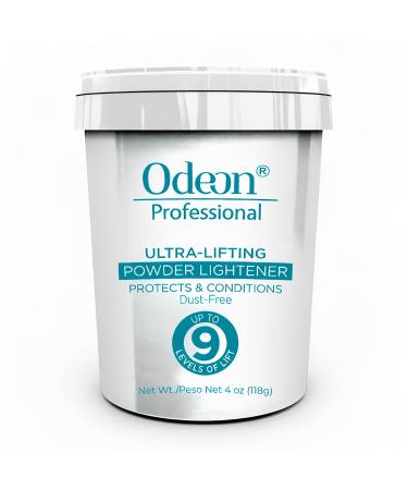 Odeon Professional Ultra-Lifting Powder Lightener Hair Bleach Powder for Up to 9 Levels Versatile Hair Lightener Powder Ideal for Balayage Highlights and Full Bleaching 4oz 4 Ounce Up to 9 Levels