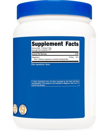 Nutricost Magnesium Chloride (2LBS) - Gluten-Free Vegetarian Non-GMO - Buy Online on GoSupps.com