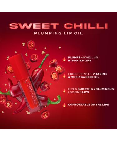 I Heart Revolution Sweet Chilli Lip Plumping Oil Glossy Effect Contains Vitamin E Red 4ml - Buy Online on GoSupps.com