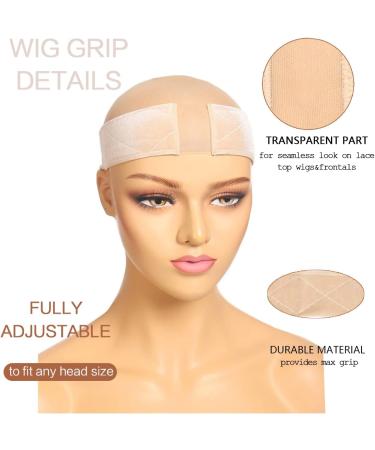 Elastic Non-Slip Wig Grip Headband for Women's Wig - Thinner Velvet Band (2-Nude) - Buy Online on GoSupps.com