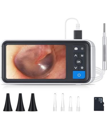 Mom Gift Ear Otoscope 4.3 Inch Display 1080p 3.9MM Endoscope Ear Cleaning Tool Camera