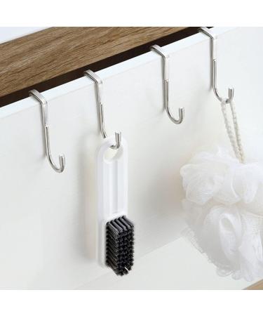 Healeved 6pcs Stainless Steel Hangers Over Door Coat Hooks Hat Hanging Hooks Perforated Door Clothing - Buy Online on GoSupps.com