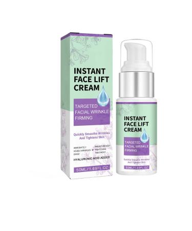BATUREL Instant Face Lift Cream with Collagen & Hyaluronic Acid Face Firming Moisturizer for Tightening Lifting Wrinkles & Sagging Skin Quickly Smooths Non-Greasy & Fast Absorbing 1.69Oz
