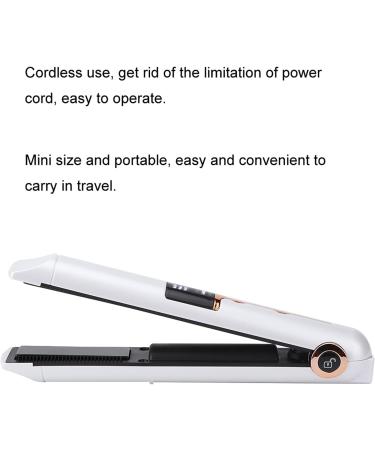 Professional Cordless USB Hair Straightener & Curler - 3D Floating Heating Panel & Comb Teeth Design for Ultimate Styling - Buy Online on GoSupps.com