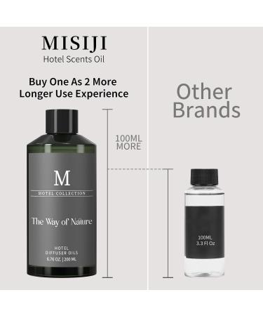 MISIJI Hotel Collection Diffuser Oil-The Way of Nature 6.76 Fl Oz (200ml) Home Luxury Aroma & Hotel Fragrance Diffuser Oil for Aromatherapy Bigger Bottle& Longer Lasting - Buy Online on GoSupps.com