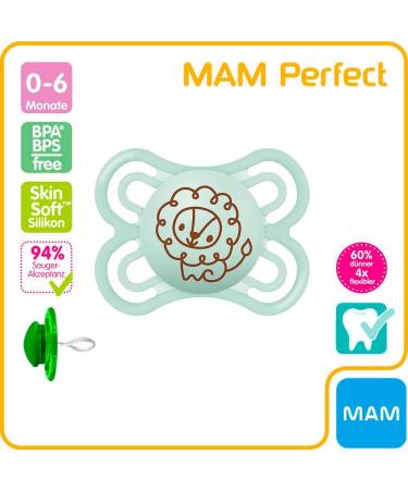 MAM Skin Soft Silicone Pacifier Set for Boys | 0-6 Months | 4 Pack with Sterilized Transport Boxes - International Shipping Available - Buy Online on GoSupps.com