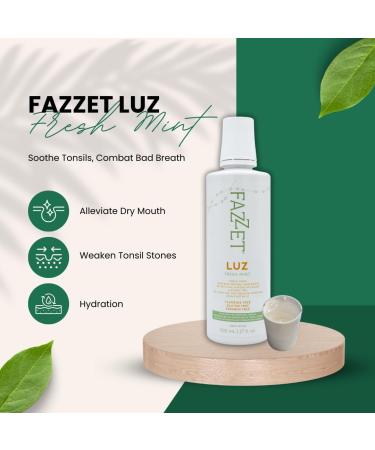 LUZ Tonsil Rinse - Soothe Tonsils & Combat Bad Breath | Alcohol & Gluten Free Mouthwash | Fresh Mint Flavor - Buy Online on GoSupps.com