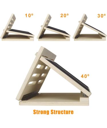 Professional Wooden Slant Board - Adjustable Incline Calf Stretch & Balance Exercise Equipment - Buy Online on GoSupps.com