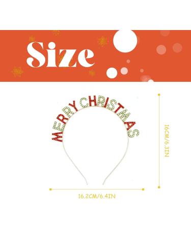 ALLY-MAGIC Christmas Rhinestone Headbands Merry Christmas Headband Xmas Hair Hoops Shinny Crystal Merry Christmas Crown Xmas Gifts for Girls Christmas Headpiece Christmas Party Supplies Y9HLSDFG - Buy Online on GoSupps.com
