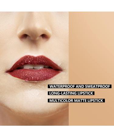 Anglicolor 12Pcs Velvet Matte Liquid Lipstick Set | Long Lasting Waterproof Formula | Non-Stick Cup | Up to 24 Hours Wear | Professional Lip Makeup Gift Kit for Women - Buy Online on GoSupps.com