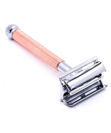 Parker 29L Red Gold Long Handle Butterfly Double-Cut Razor Planer for Men & Women | Includes 5 Premium Platinum DE Blades - International Shipping - Buy Online on GoSupps.com