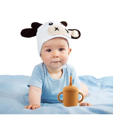 Sangyn 2 Pack Toddler Training Cup with Straw BPA-Free 5 Oz - Sky Blue Brown - Buy Online on GoSupps.com