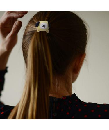 2 PCS BTS Chimmy Hair Tie Set for Women - Bangtan Boys Carton Hair Merchandise - Buy Online on GoSupps.com