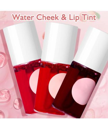 Leogony 3PCS 3 in 1 Lip Tint Stain Long Lasting Non Sticky Lip Stains Waterproof and Sweat Proof Lipstain Set - Buy Online on GoSupps.com