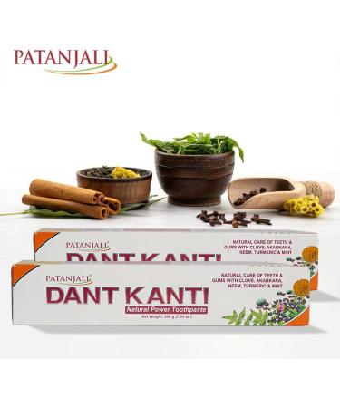 Patanjali Dant Kanti Dental Cream 200g - Natural Oral Care for Healthy Teeth & Gums - Buy Online Worldwide - Buy Online on GoSupps.com