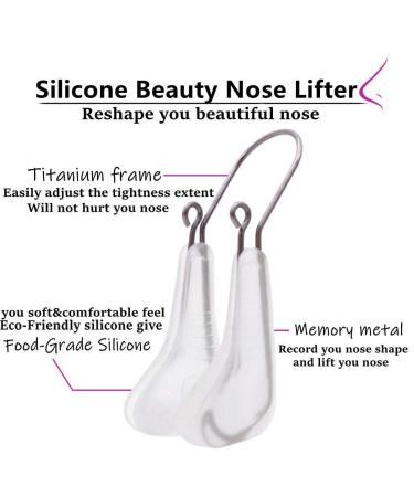Lenlorry Nose Shaper Clip - Unisex Soft Silicone Rhinoplasty Tool & Hair Trimmer | Ultra Durable Stainless Steel Slimming Device - Buy Online on GoSupps.com