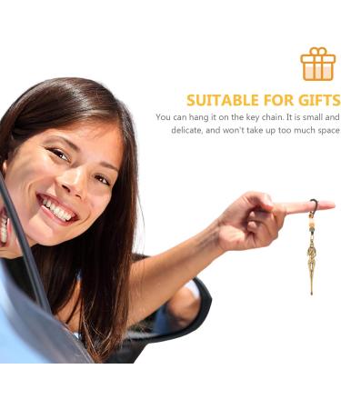 COHEALI Mini Keychain Micro Shovel & Ear Pick Set - Vintage Brass Charms for Ear Cleaning - 2Pcs - Buy Online on GoSupps.com