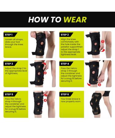 Buy Bukihome Knee Brace Support with Gel Pads & Stabilizers | Pain Relief for Meniscus Tear Arthritis - Adjustable Compression for Sports & Workouts (XX-Large) - International Shipping Available - Buy Online on GoSupps.com