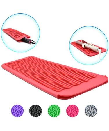 dijiusidy Heat Resistant Mat Silicone Travel Easy Storage Good Elasticity Skid-proof Design Curling Iron for Cover Hair Styling Tools No.2 - Buy Online on GoSupps.com