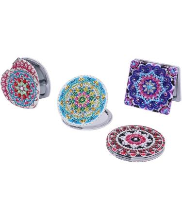 Luejnbogty DIY Pocket Mirror Portable Magnifying Folding Mirror for Women - Buy Online on GoSupps.com