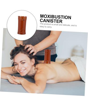 Healeved 2pcs Ceramic Moxibustion Jar - Handheld Acupuncture Tool for Pain Relief | International Shipping Available - Buy Online on GoSupps.com