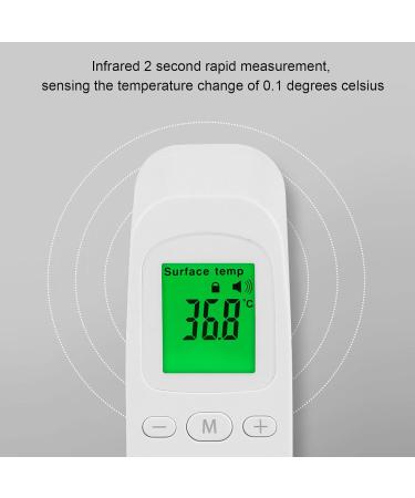 Thuspaper Contactless Infrared Thermometer - 3-Color LCD Fever Alarm Accurate 2Sec Measurement for Adults Children & Babies Ideal Family Thermometer - Buy Online on GoSupps.com