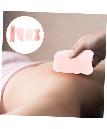 Beavorty 12 STK Acupuncture Massage Tools - Manual Gua Sha Board for Trigger Points & Scraping Therapy - Pink Synthetic Resin - Buy Online on GoSupps.com