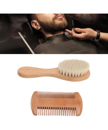 Walfront Wooden Baby Hair Brush and Comb Set - Soft Goat Bristle Brush for Newborn Hair Grooming - Buy Online on GoSupps.com