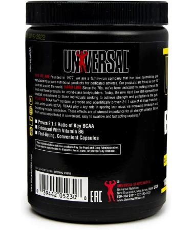 Universal Nutrition BCAA Pro - 100 Capsules for Muscle Recovery & Performance - Buy Online on GoSupps.com