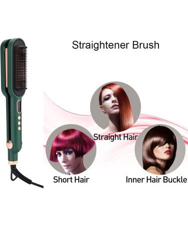 Dual-Purpose Hair Curler & Straightener - Three-Barrel Wave Curling Iron & Comb | Adjustable Heat & LCD Display for Perfect Styling - Buy Online on GoSupps.com