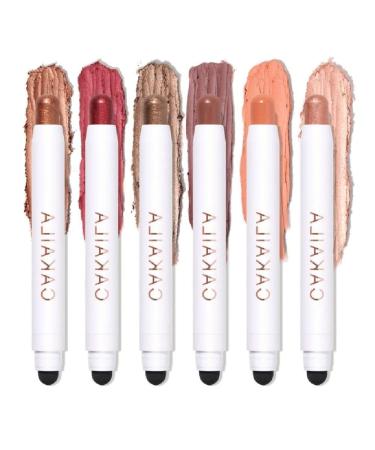 Metallic Eyeshadow Stick Shimmer Cream Eyeshadow Pen Crayon Eye Brightener Stick Highlighter Makeup Eyeshadow Stick Set style 1