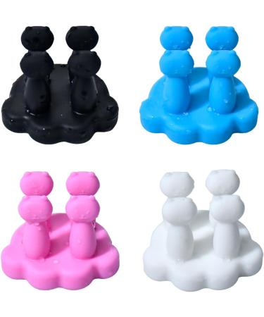 Plumdrop Self-Adhesive Wall Hooks (4-Pack) - Perfect for Organizing Towels Keys & Razors in Bath Kitchen & Bedroom - Buy Online on GoSupps.com