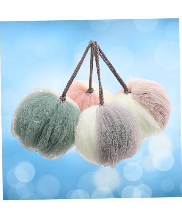 FOMIYES 4 Pcs Exfoliante Mesh Sponge Bath Ball - Large Shower Pouf for Exfoliation | International Shipping Available - Buy Online on GoSupps.com