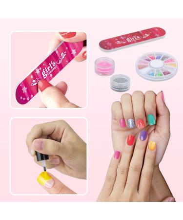 Nail Art Studio Beauty Set - Non-Toxic Gift for Girls | Fashionable Nail Dryer & Accessories - Buy Online on GoSupps.com
