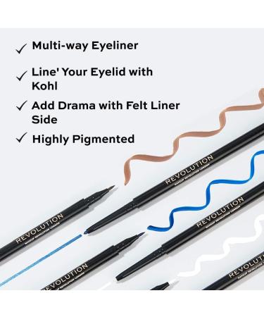 Revolution Beauty Vilt & Kool Eyeliner Multifunctionele Liner Brown - Buy Online on GoSupps.com