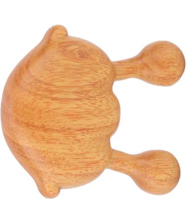 Sandalwood Facial Massage Comb - Wooden Gua Sha for Neck Eyes and Face - Small Tiger Shape - Buy Online on GoSupps.com