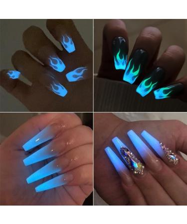 12 Colors Glow in The Dark Powder - Luminous Neon Pigment for Nail Art & Resin Craft - Buy Online on GoSupps.com