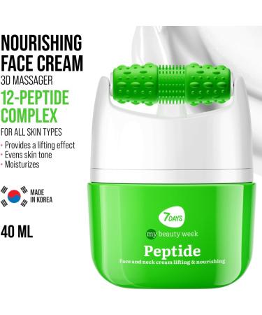  7Days 7Days Peptides Face Cream + Rejuvenating Massage Device - Lifting and Moisturizing - Firms Wrinkles Korean Antioxidant Cosmetic Anti-Aging Oily and Rough Skin 40ml - Buy Online on GoSupps.com