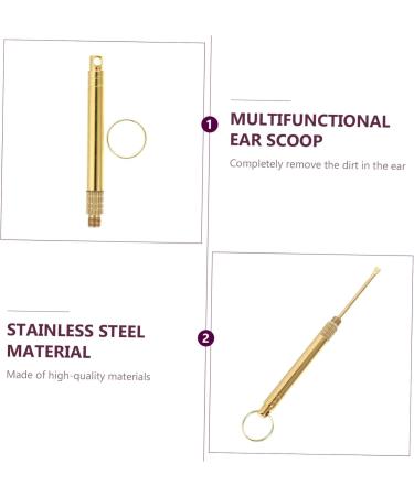 HOLIDYOYO 3pcs Ear Cleaning Kit Ear Tools Brass Design Spiral Shape for Comfortable Cleaning for Daily Use - Buy Online on GoSupps.com
